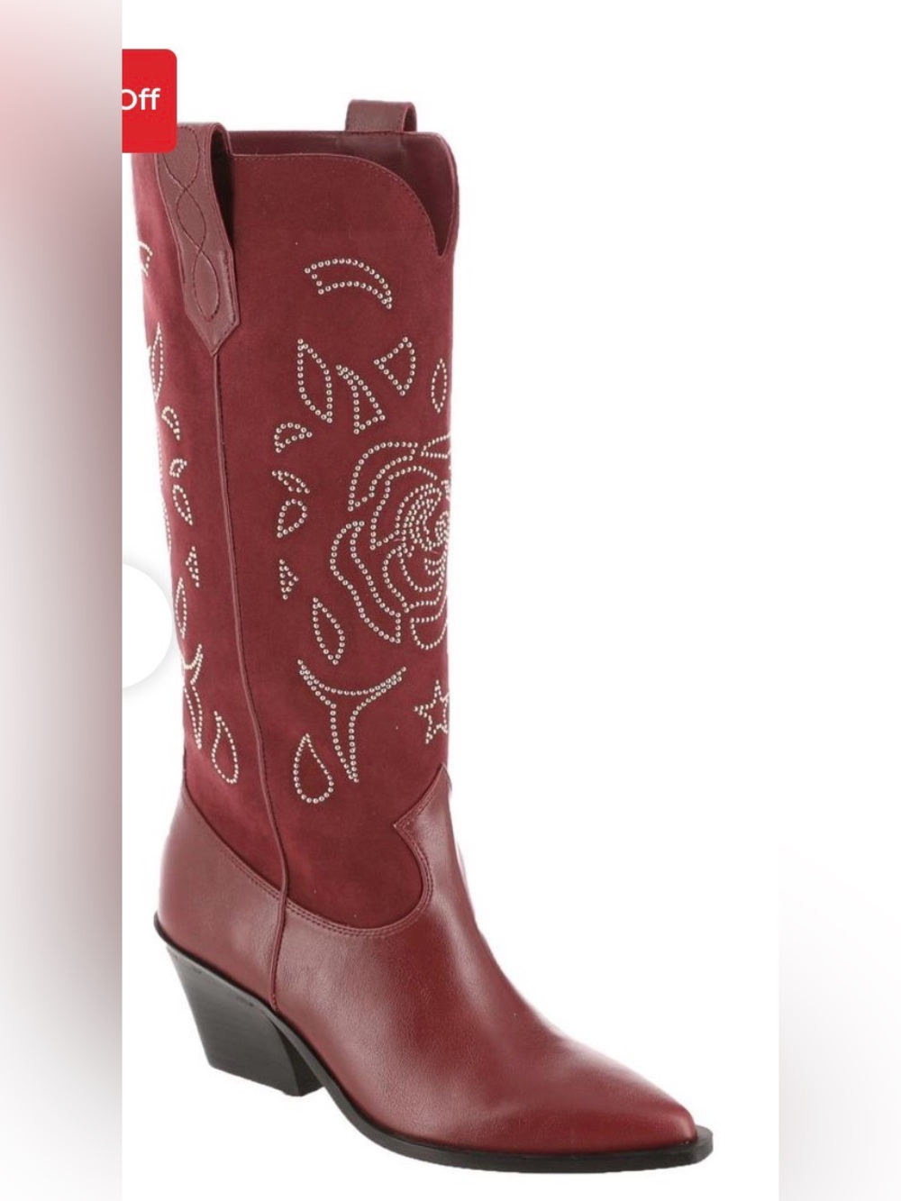 Jessica Simpson Women's Zodra Tall Western Cowboy Boots in Red. Size 6 nwt